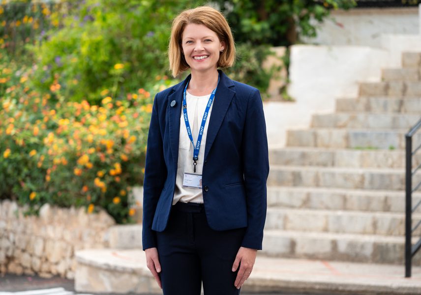 Elizabeth Compton Principal near stairs horizontal