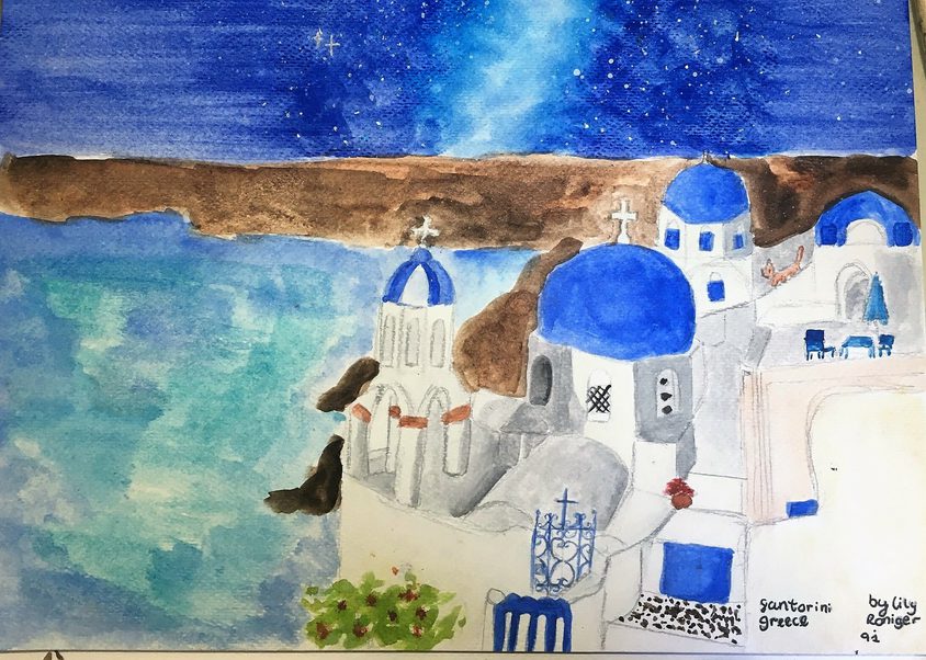 Galileo Lily Roniger 9 I 1st 10 points Santorini Landscape