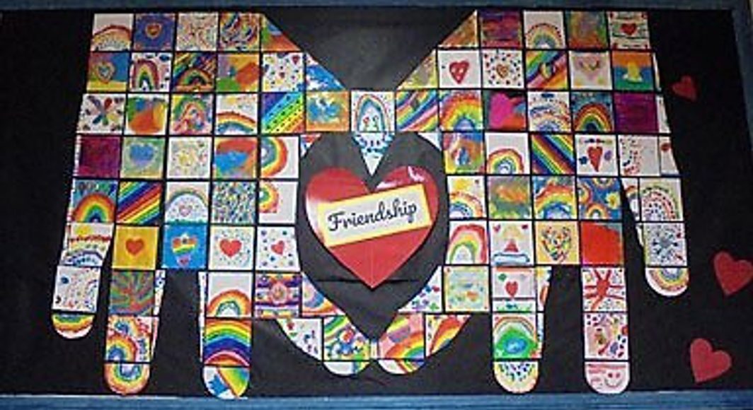 Friendship Mural at BIC Sant Agustí