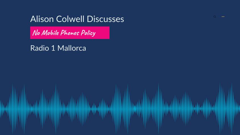 Radio 1 Mallorca No Mobile Phones Policy Graphic