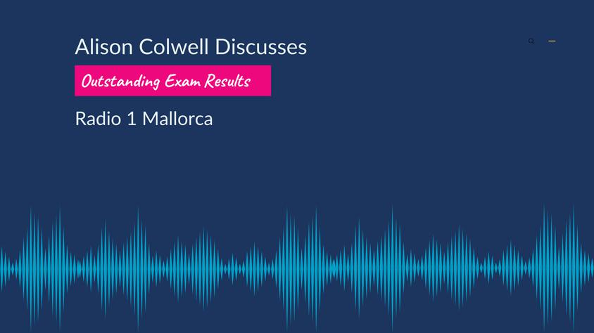 Radio 1 Mallorca Outstanding Exam Results Graphic