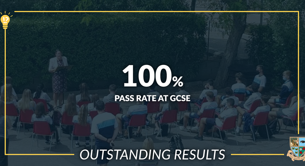 Results GCSE pass rate tile BIC 2021