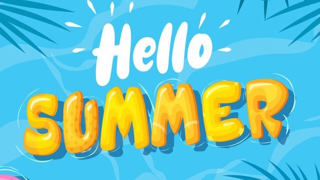 Hand Drawn Hello Summer Background 52683 11126