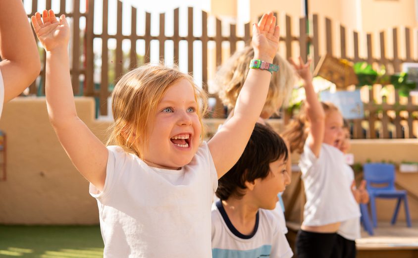 Happy Girl in Early Years